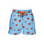 House of Malabaar printed boy's  blue swim shorts with palm trees