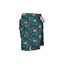 House of Malabaar boy's swim shorts with tropical leaves and hibiscus flowers.